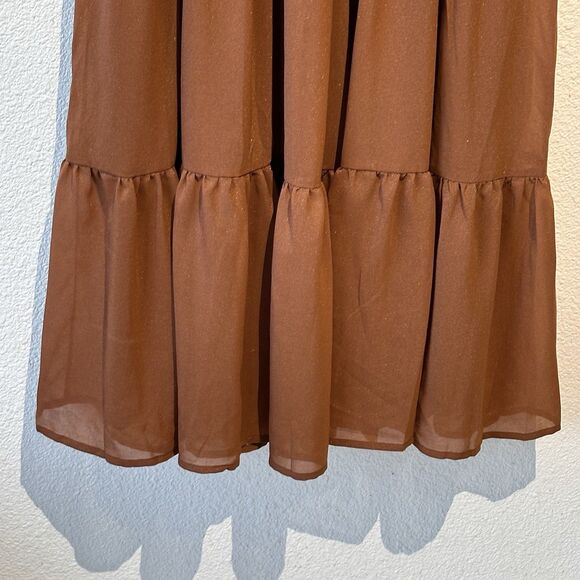 Rustty Dustty Dress Women's XL Burnt Orange Cottagecore Western Boho NWT - Picture 9 of 15